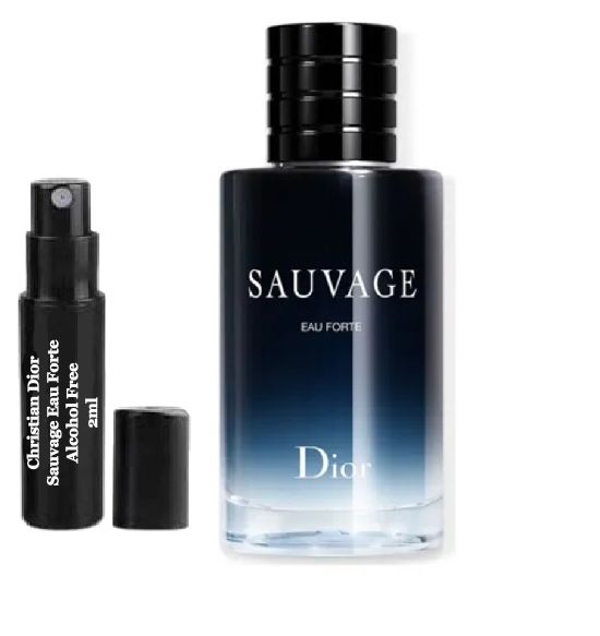 Tester parfum Christian Dior Sauvage Eau Forte 2ml 0,06 oz. Parfum fără alcool