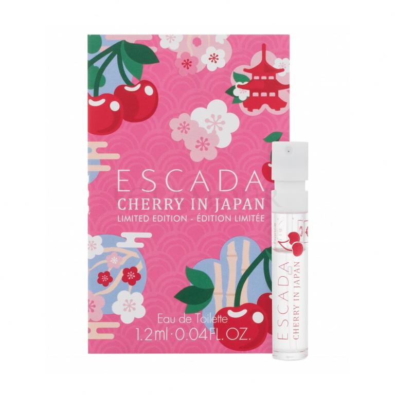 Escada Cherry în Japonia ediție limitată 1,2 ml 0,04 fl. oz. mostre oficiale de parfum
