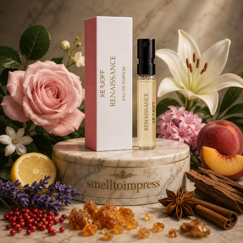 imagine cu mostră oficială de parfum XERJOFF RENAISSANCE 2 ml 0,06 fl. oz.