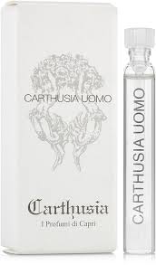 mostră oficială de parfum Carthusia Carthusia Uomo mărime 2ml 0,06 oz.