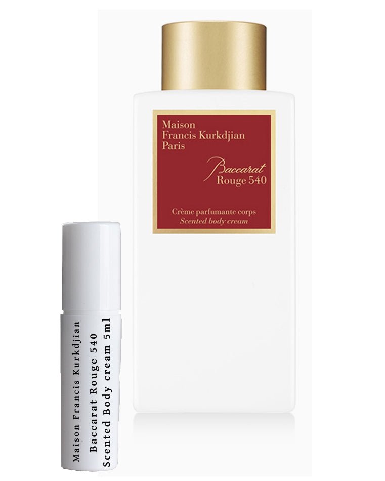 Mostră cremă de corp parfumată Maison Francis Kurkdjian Baccarat Rouge 540 5ml