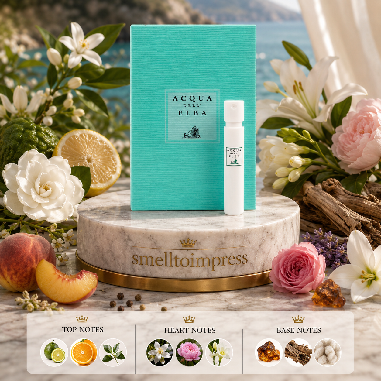 imagine cu mostră oficială de parfum Acqua Dell' Elba Essenza Donna 1,2 ml 0,04 fl. oz