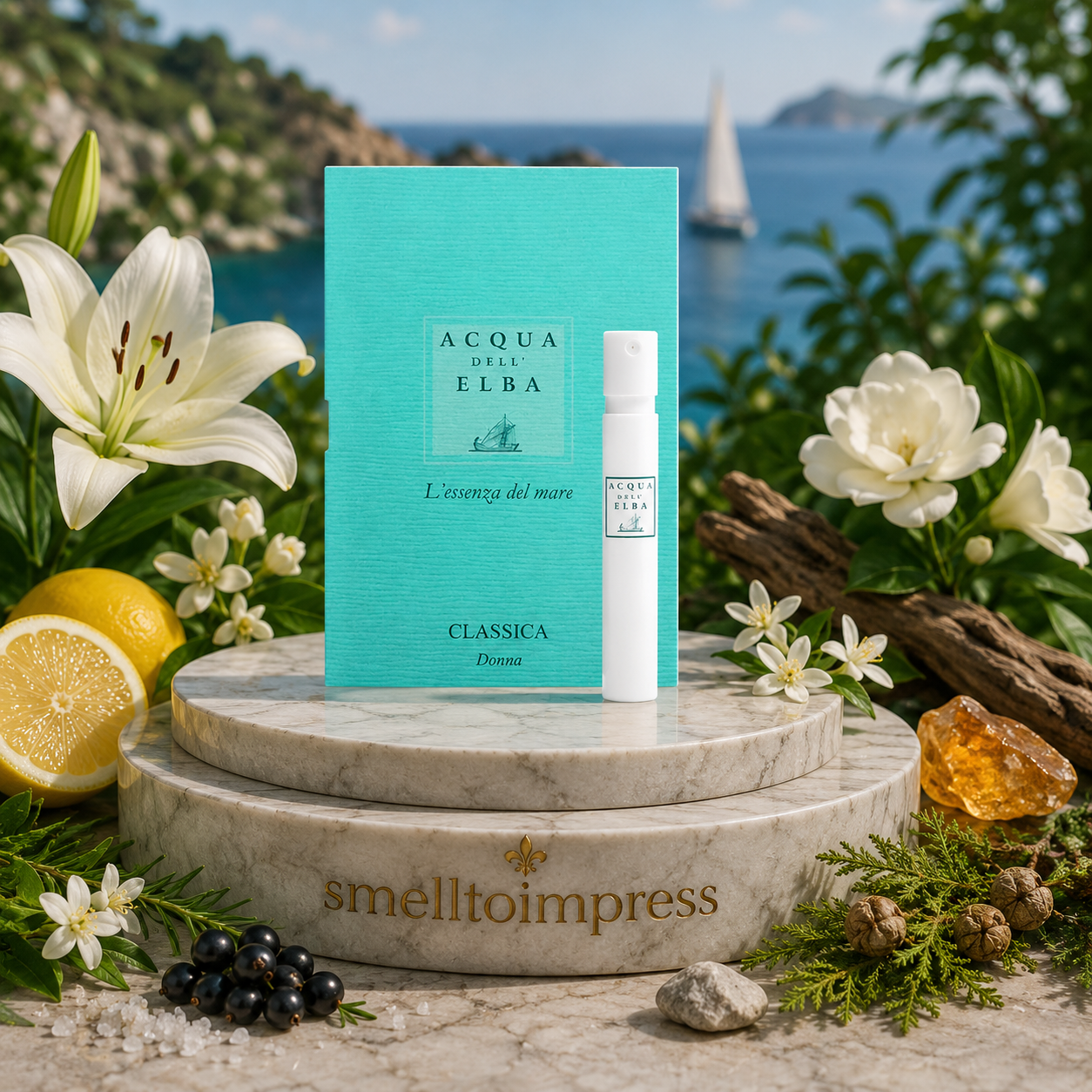 imagine cu mostră oficială de parfum Acqua dell' Elba Classica Donna 1,2 ml 0,04 fl. oz