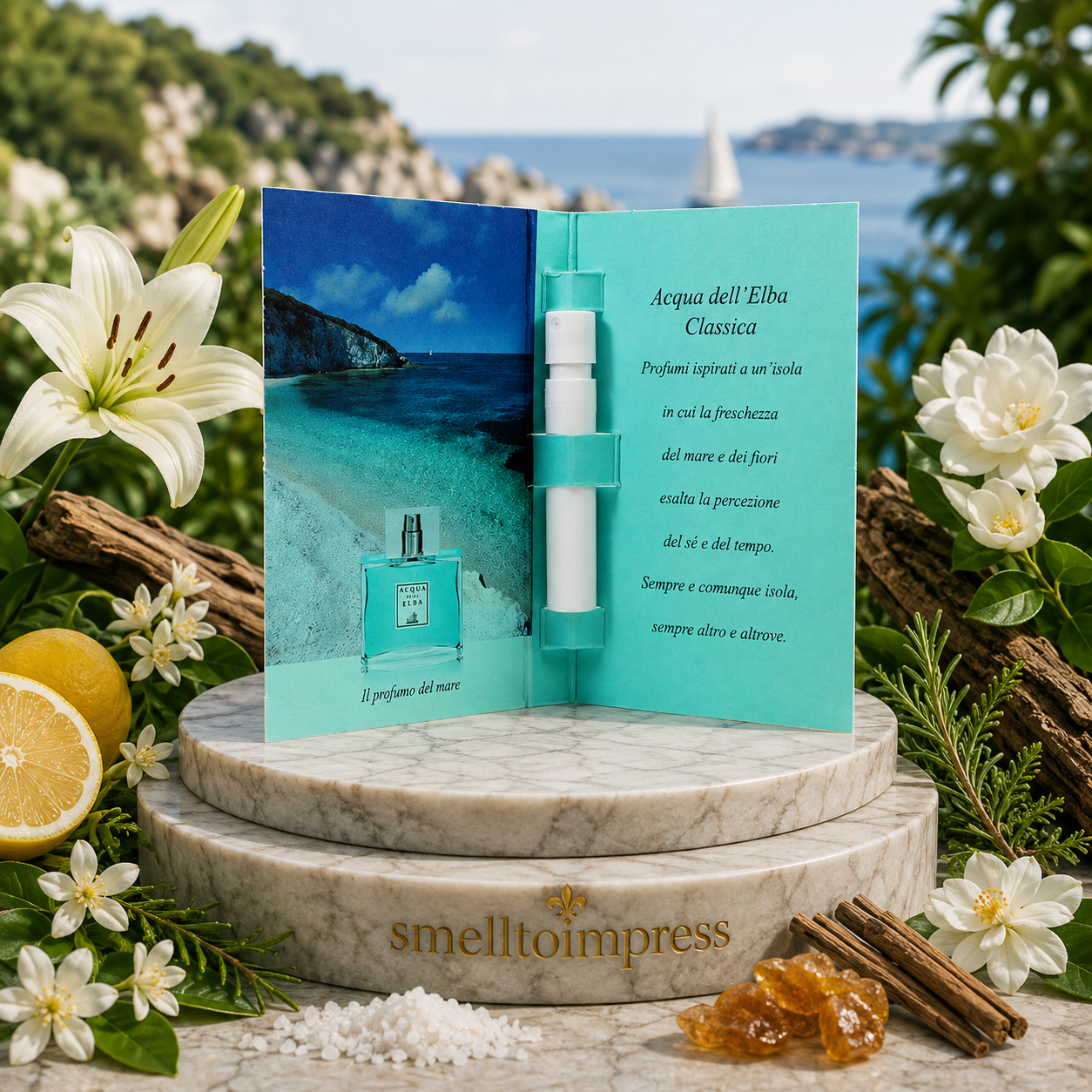imagine cu mostră oficială de parfum Acqua dell' Elba Classica 1,2 ml 0,04 fl. oz