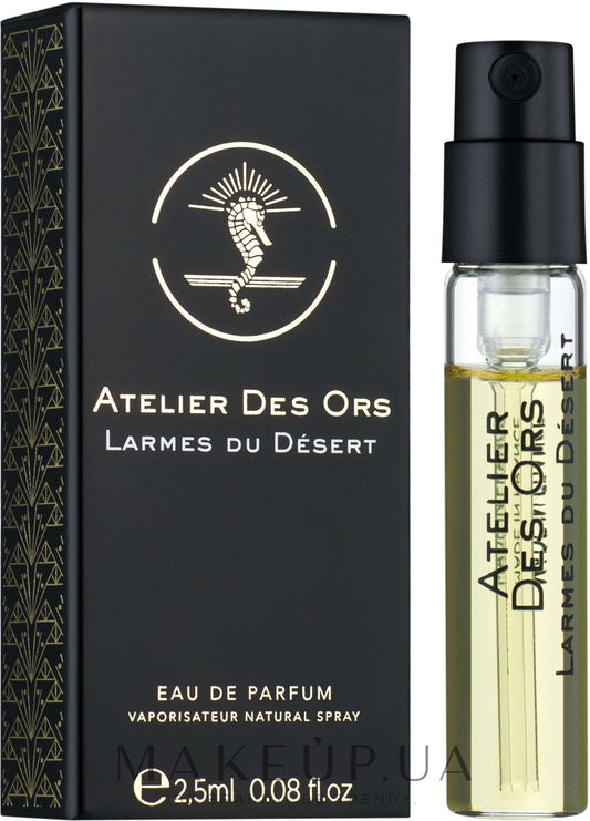 Atelier Des Ors Larmes du Desert 2,5 ml 0,08 fl. oz. Mostre oficiale de parfum