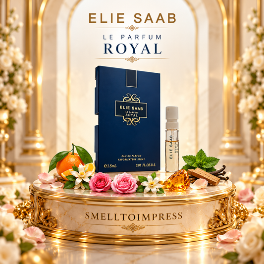 imagine cu mostră oficială de parfum Elie Saab Le Parfum Royal de la Smelltoimpress, 1,5 ml