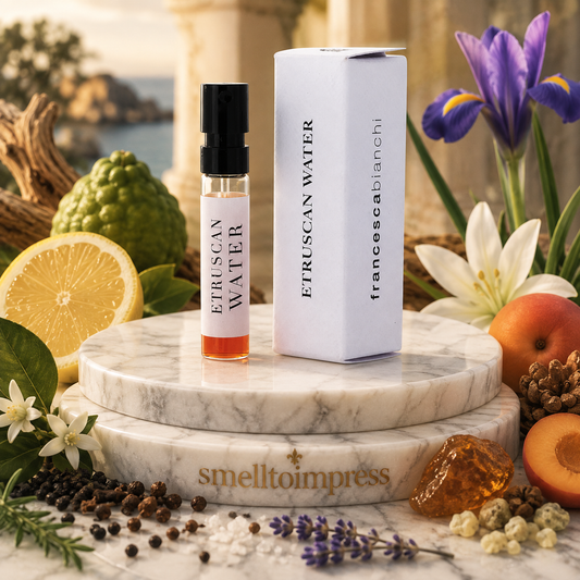 imagine cu mostră oficială de parfum Francesca Bianchi Etruscan Water 1,5 ml 0,07 fl. oz