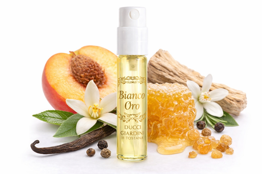 imagine a mostrei oficiale de parfum Giardini di Toscana Bianco Oro 2ml 0,06 fl. oz.