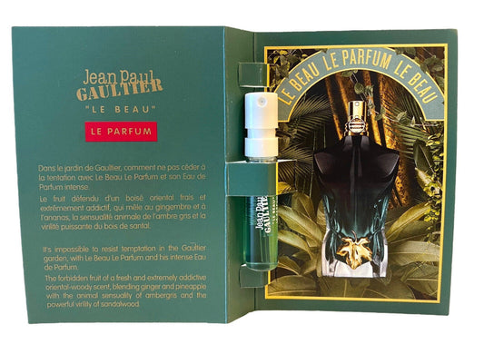 Mostră oficială de parfum Jean Paul Gaultier Le Beau Le Parfum Intense, tester de parfum Jean Paul Gaultier Le Beau Le Parfum Intense