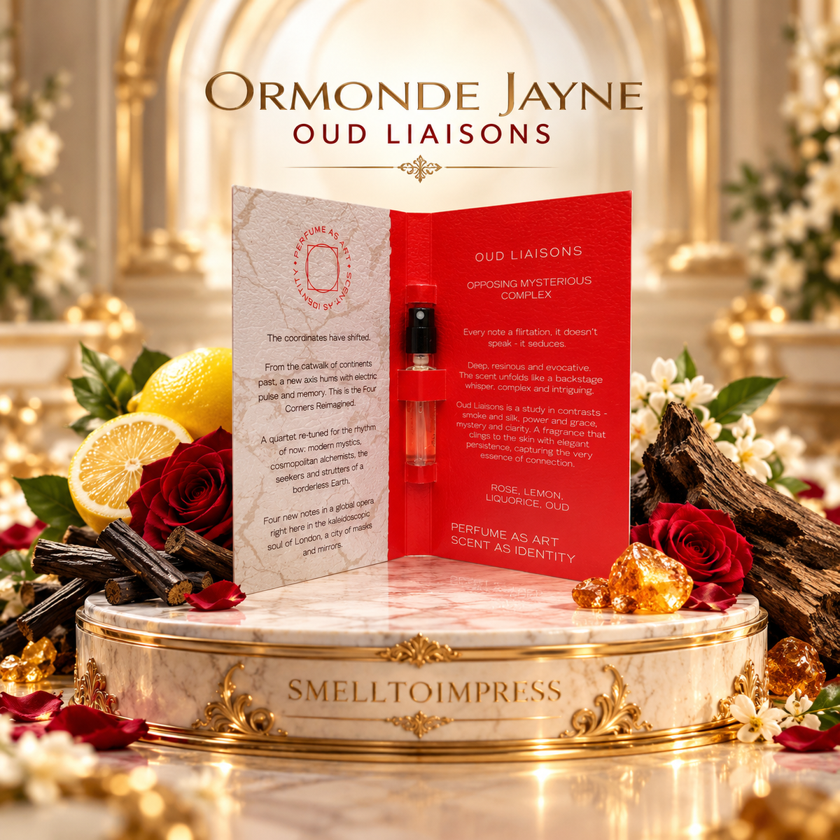 imagine cu mostră oficială de parfum Ormonde Jayne Oud Liaisons 2,5 ml