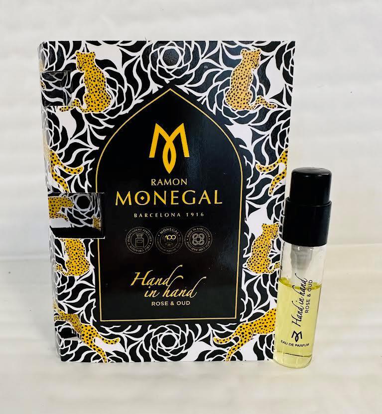 Ramon Monegal Hand in Hand Rose & Oud probă oficială parfum 2ml 0.06 fl.oz. tester parfum