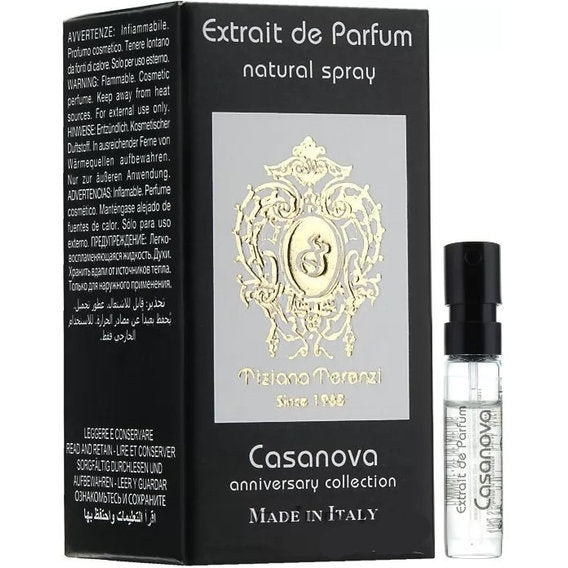 TIZIANA TERENZI Casanova Extrait de parfum 0,05 OZ 1,5 ML mostre oficiale de parfum