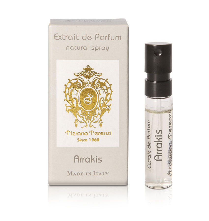 TIZIANA TERENZI Arrakis Extrait de parfum 0,05 OZ 1,5 ML mostră oficială de parfum, TIZIANA TERENZI Arrakis Extrait de parfum 0,05 OZ 1,5 ML mostră oficială de parfum