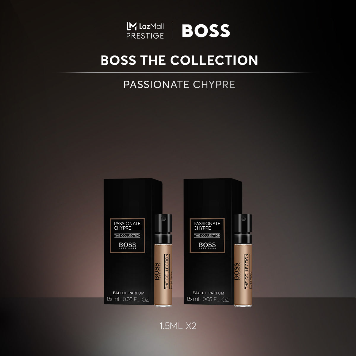 mostră oficială de parfum Hugo Boss The Collection Passionate Chypre 1.5ml 0.05 fl. oz.