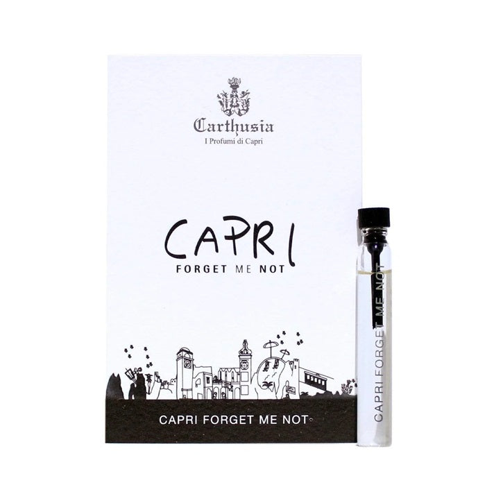mostră oficială de parfum Carthusia Capri Forget Me Not, mărime 2ml 0,06 oz.