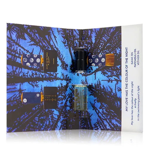 mostră oficială de parfum Floraiku My Love Has The Colour Of The Night, 1,5 ml