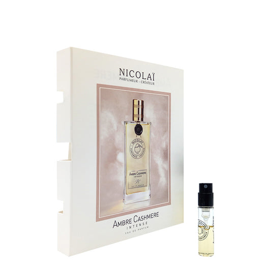 mostre oficiale de parfum Nicolai Amber Cashmere Intense, 1,8 ml 0,07 oz.