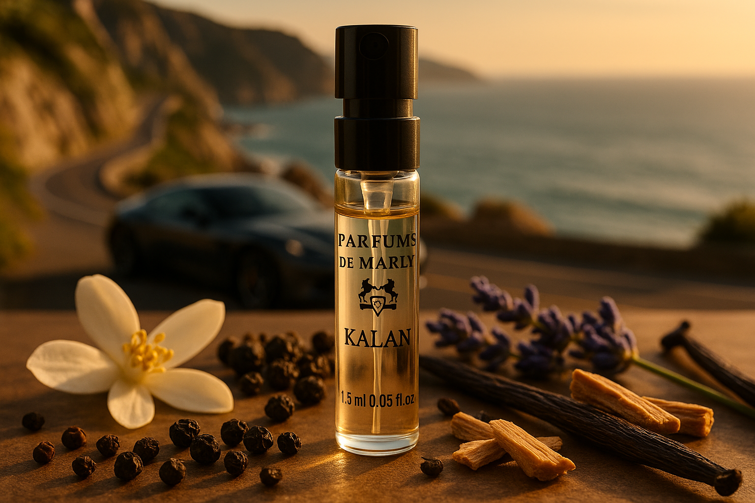 Mostră oficială de parfum Parfums De Marly Kalan 1,5 ml 0,05 fl. oz., tester de parfum