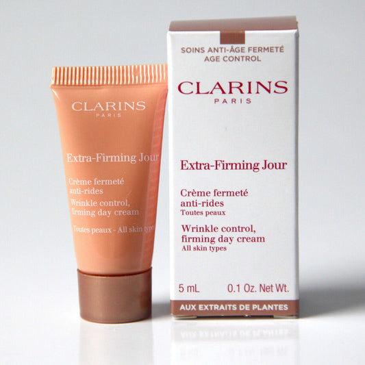 Mostră mini de îngrijire Clarins Extra-Firming Jour 5ML 0,1 oz. Pentru toate tipurile de ten
