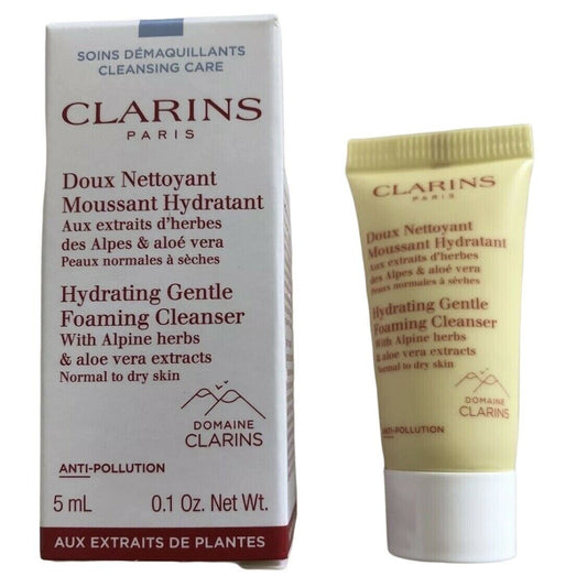 Clarins Spumant delicat hidratant mini probă de îngrijire a pielii 5ML 0,1 oz. Ten normal spre uscat