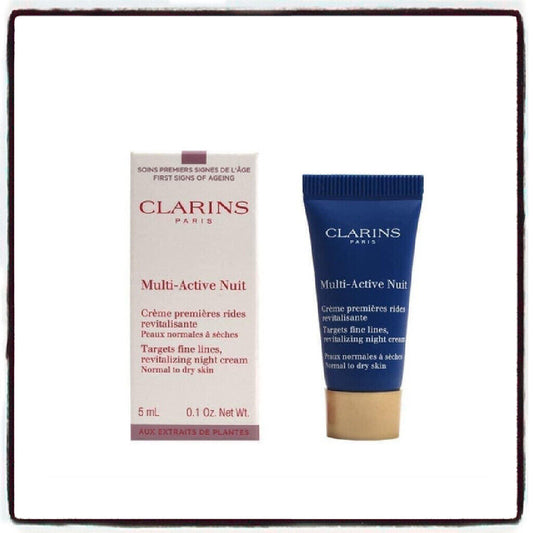 Mostră mini Clarins Multi-Active Nuit 5ML pentru îngrijirea pielii, ten normal spre uscat
