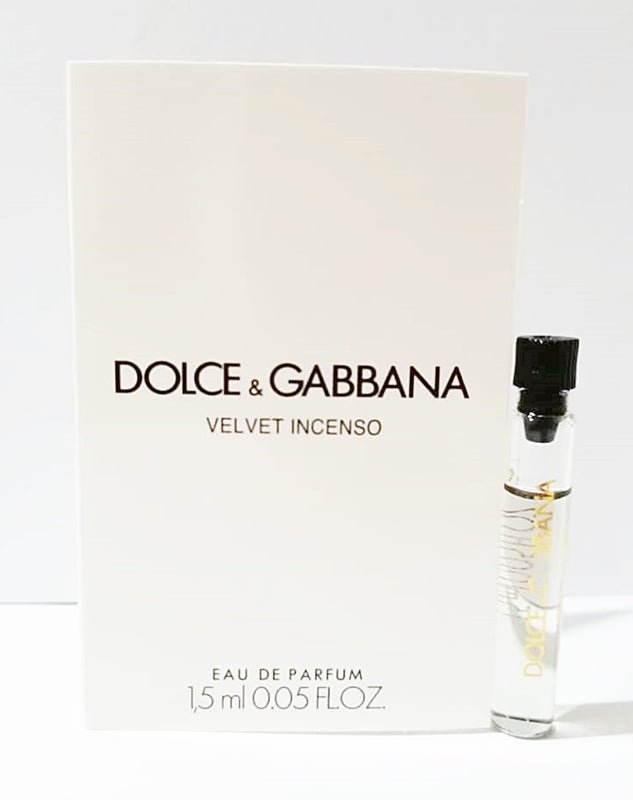 Mostră oficială de parfum Velvet Incenso de la Dolce & Gabbana 1,5 ml 0,05 fl. oz.