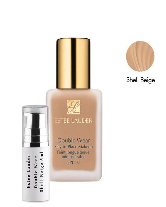 Mostre de fond de ten Estee Lauder Double Wear, nuanța Shell Beige 4N1, 5ml
