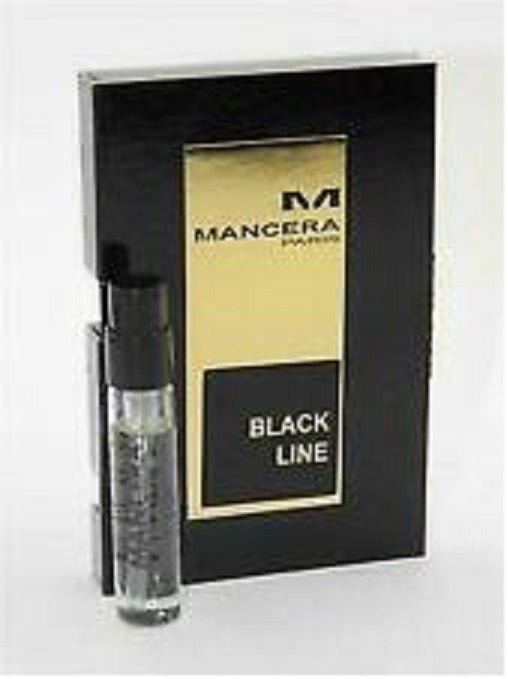 Mancera Black Line mostră oficială 2ml 0,07 fl. oz., mostră oficială de parfum Mancera Black Line 2ml 0,06 fl. oz.